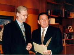 Albert Glöckner mit Bundeskanzler a.D. Gerhard Schröder