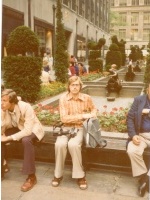 Albert Glöckner, in New York am Rockefeller Center (1975)